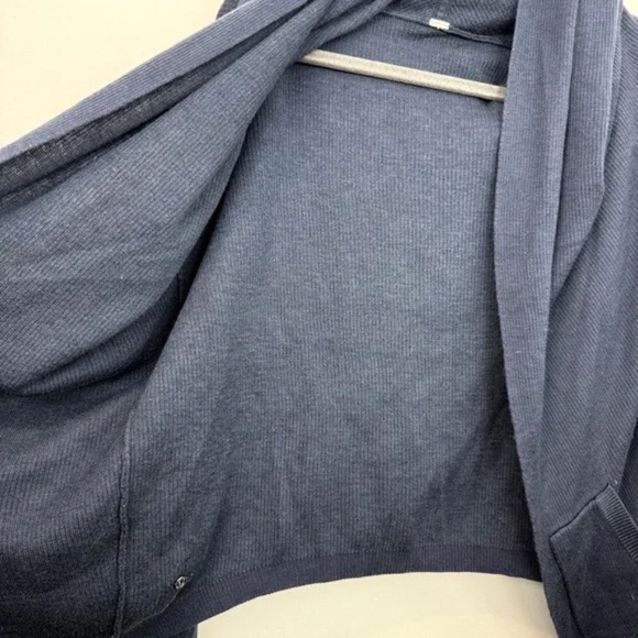 Lululemon Cabin Yogi Wrap Inkwell | Heathered Inkwell Reversible Size 8 - Picture 2 of 5